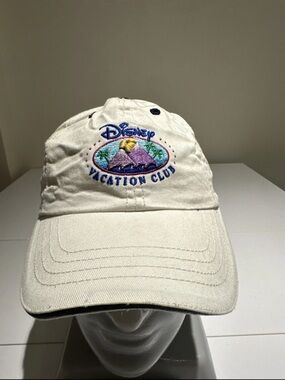 Disney Cream Baseball Cap with Colorful Embroidered Patch
